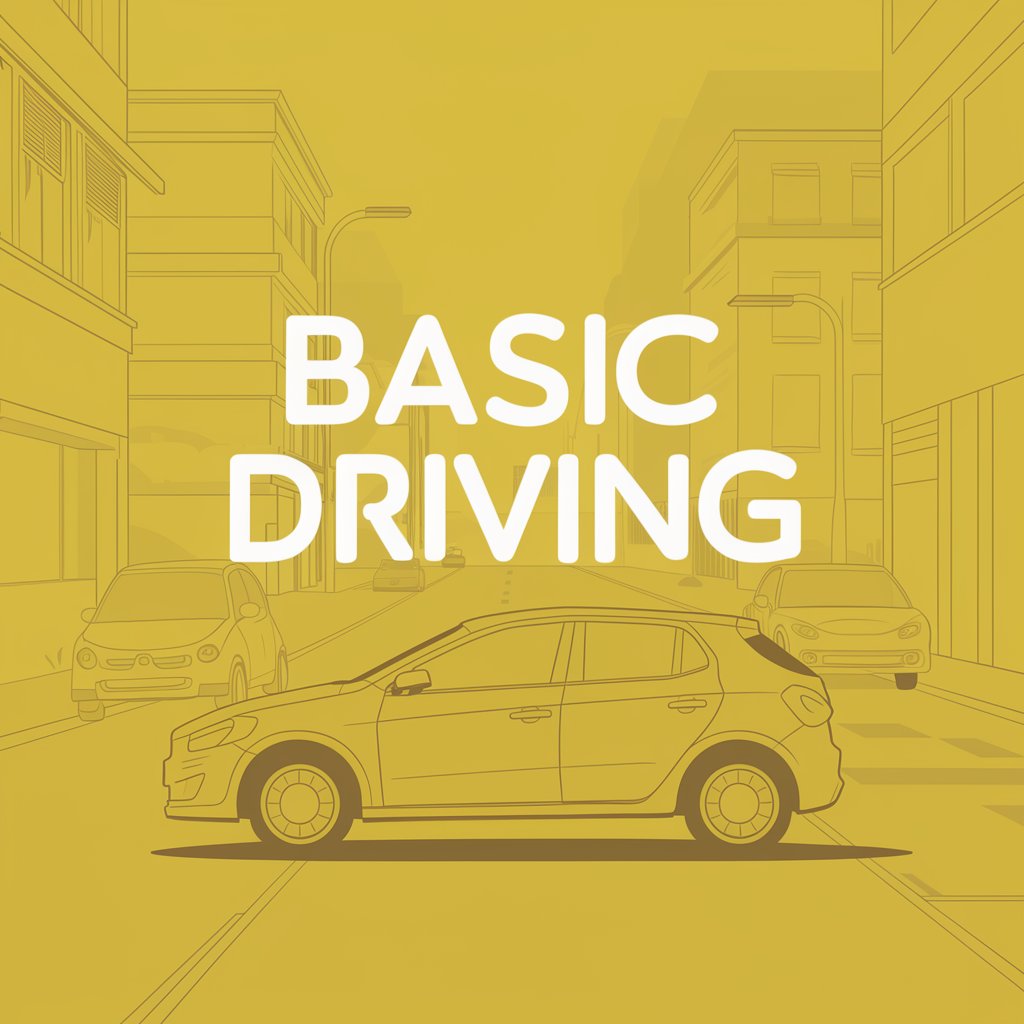 איור של רכב צהוב ועליו הכיתוב BASIC DRIVING